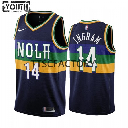 Maillot Basket New Orleans Pelicans Brandon Ingram 14 Nike 2022-23 City Edition Navy Swingman - Enfant